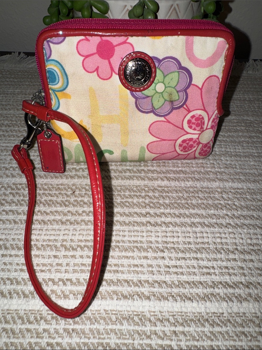 Coach Graffiti Wristlet
